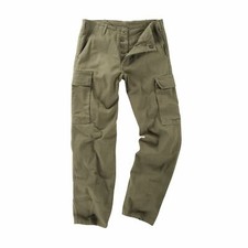 Original German Moleskin Trouser Combat Army Military Cargo Work Pant Olive New