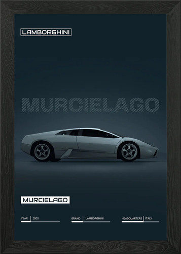Lamborghini murcielago framed - lamborghini,