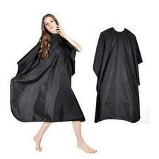 Black Nylon Waterproof Salon Hair Cut Hairdressing USA Cape Barbers Y1-HOT  F R