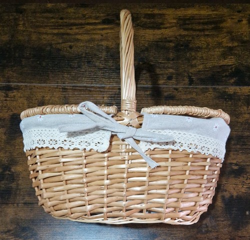 Wicker picnic basket storage - basket,