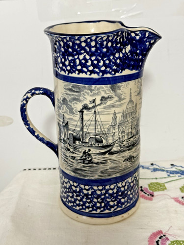 Vintage stoneware blue - stoneware,