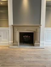 LIMESTONE/SANDSTONE GOTHIC FIREPLACE SURROUND - Personal delivery available