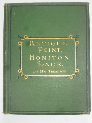 Antique point and honiton lace - and,