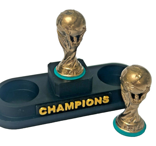 Subbuteo podium with world - podium, 2