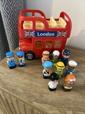 ELC Happyland Double Decker Red London Bus Toy With Figures And Sounds