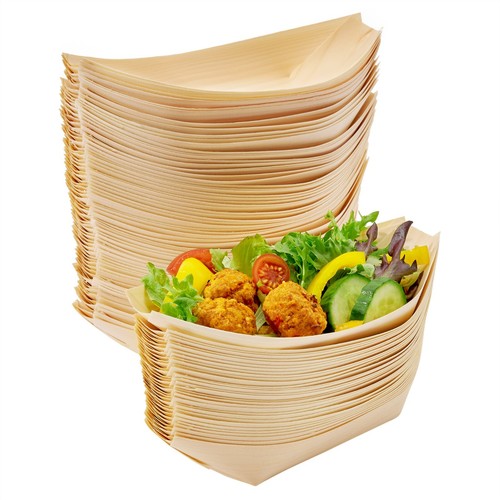 100 bamboo wood boats - bamboo,