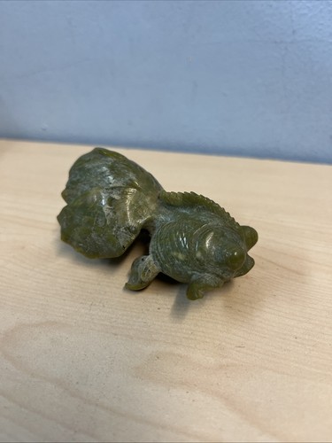 Antique soapstone carved fish - antique,