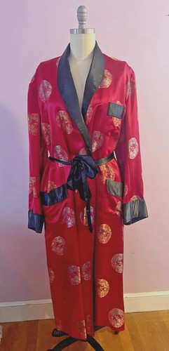 Chinese satin robe - robe, smoking