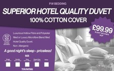 COTTON COVER DUVETS SUMMER WEIGHT 100% GENUINE HOTEL QUALITY QUILTS  70% OFF RRP