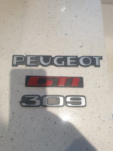 Peugeot 309 gti emblems - peugeot,