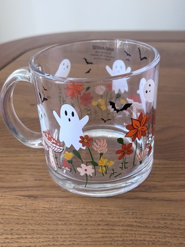 Halloween glass hand - glass, painted