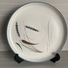 DENBY GREENWHEAT STONEWARE SALAD PLATE - SIGNED A COLLEGE