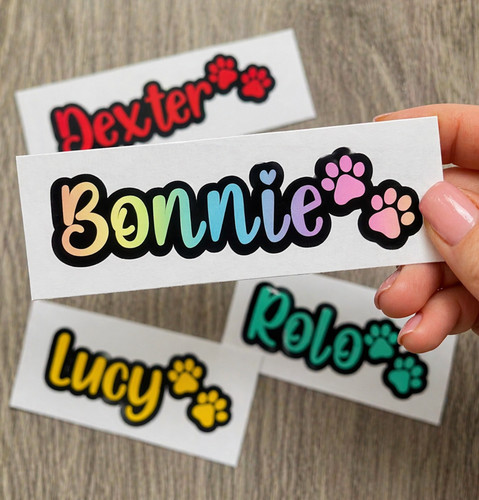Layered personalised dog cat - dog,