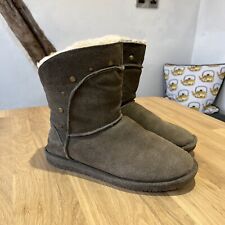 BearPaw Suede Sheepskin Lined