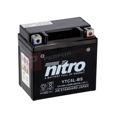 Nitro NT5L AGM Gel Battery to