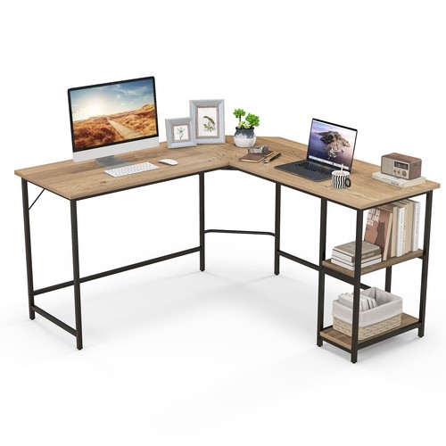 Shaped computer desk - desk, gaming