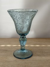 Vintage Blue Art Glass Vase