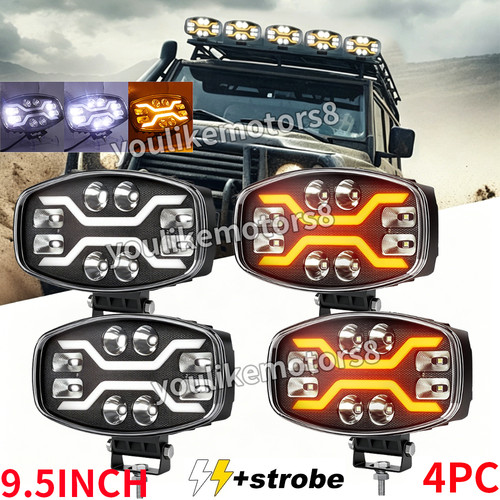 4pcs dual white amber - dual,