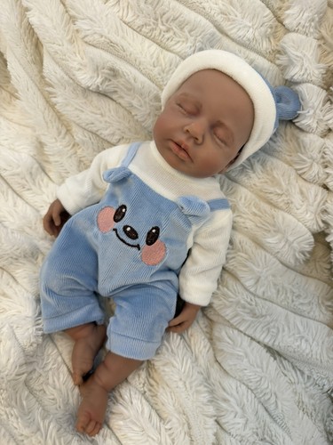Reborn preemie asleep full - preemie,