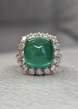7.72ct 18ct Gold Emerald And