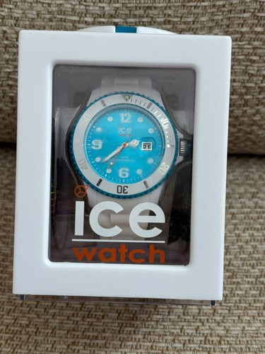 Ice watch white and blue - blue, face