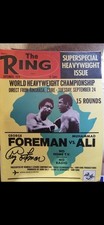 GEORGE FOREMAN SIGNED ORIGINAL FULL RINGS MAGAZINE, ZAIRE, RUMBLE IN THE JUNGLE 