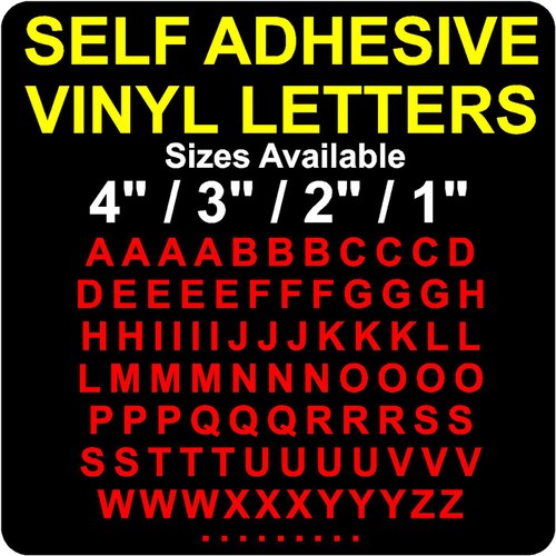 Self adhesive vinyl letters - vinyl, /