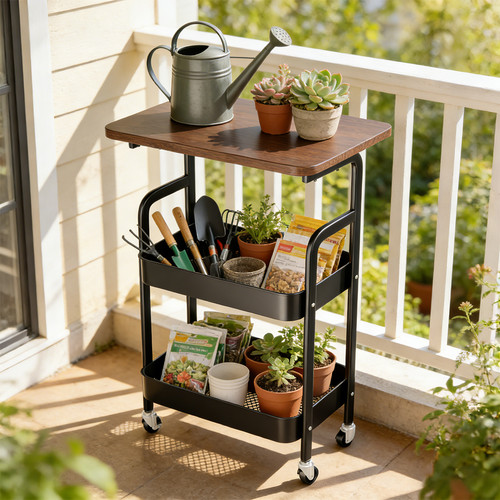 Tier storage trolley - trolley, cart