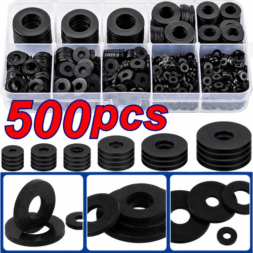 500pcs flat washers nylon - 500pcs,