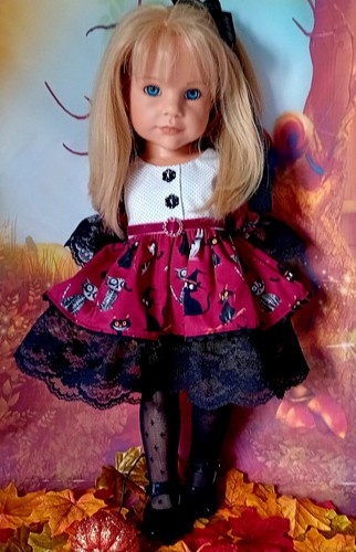 Ooak handmade halloween dress - halloween, dress/