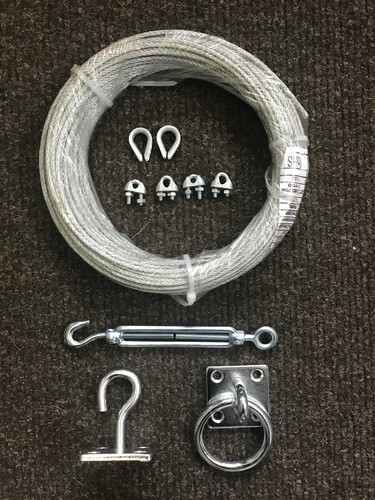 Catenary wire kit galvanised - galvanised, 7