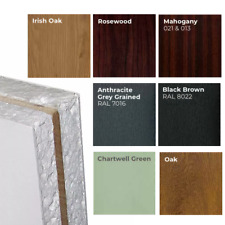 Flat PVC Reinforced Door Panel – 440mm x 2100mm – White / Woodgrain Finish