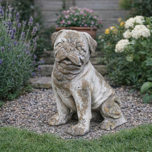 Weathered stone pug - weathered,