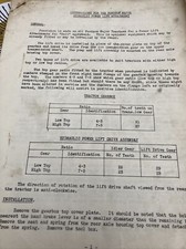 Fordson major tractor hydraulic power lift attachment 7 pages