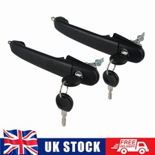 Fits VW Polo 6V2 1996-2001 Pair Front Door Handles w/ Keys Left+Right 6N0837207