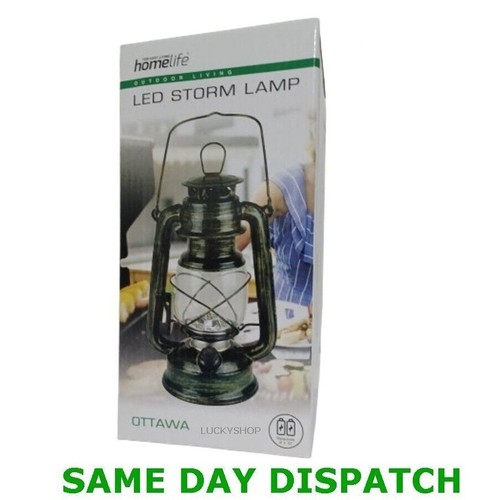 Antique brass led hurricane - antique,