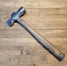 ANTIQUE Cross Peen BLACKSMITH HAMMER Metalsmith Tools 18oz Head ☆USA