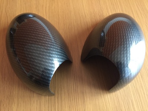 Carbon mirror covers - carbon, mk1