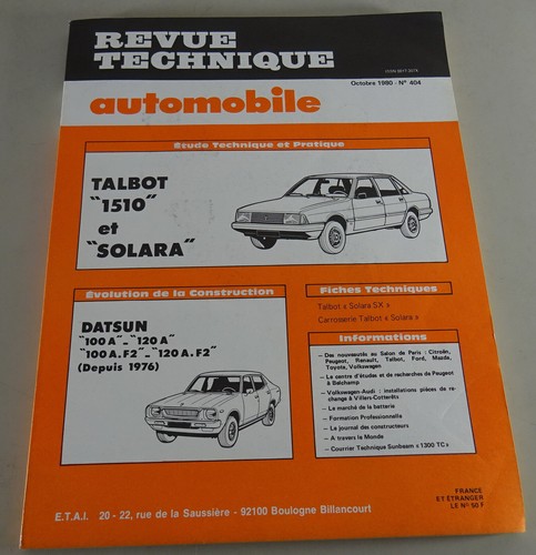 Repair manual revue technique - manual,