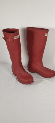 Red hunter wellies size - red,
