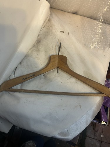 Vintage wooden coat hanger - wooden,