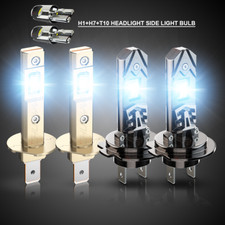 FOR VW Caddy Headlight Bulbs MK3 2004-15 Hi-Low White Led Side Light Van