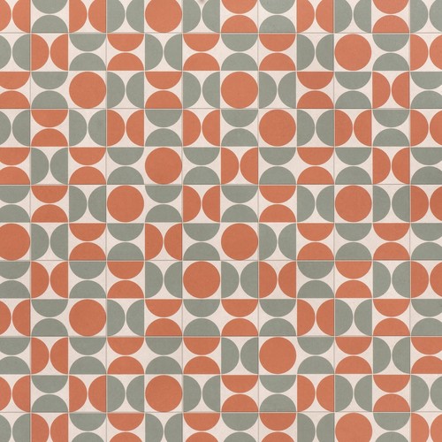 Retro patterned vinyl flooring - vinyl,