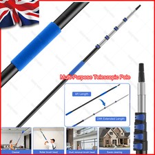 Telescopic Extension Pole 6FT-24FT Lightweight Sturdy Multi-Purpose Cleaning Pol