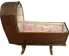 Vintage Wooden Doll Cradle