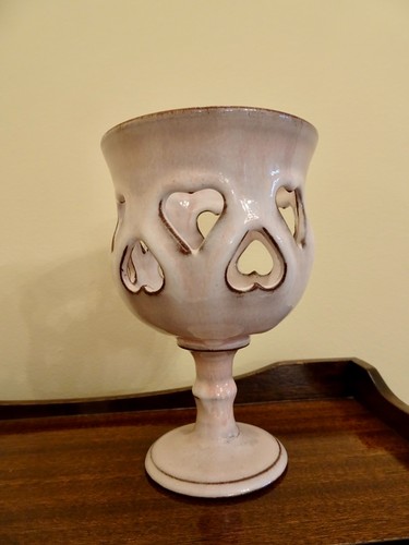 Woburn pottery candle holder - pottery,