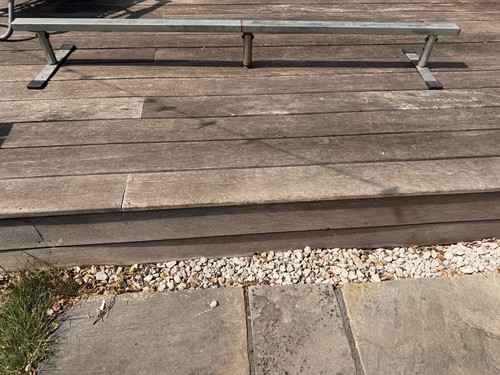 Metal skateboarding grind - grind, rail