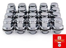 Fits Toyota Prius Verso Yaris Wheel Nuts OE Style M12 X 1.5 Silver 21MM Hex X20