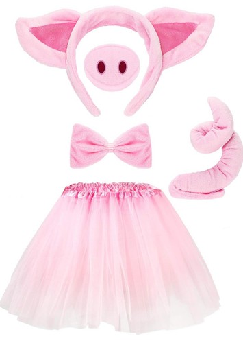 Pig costume set tutu - set, skirt