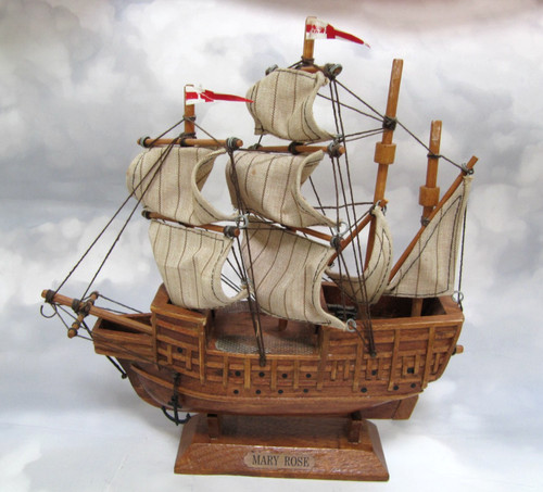 Vintage wooden warship - wooden,